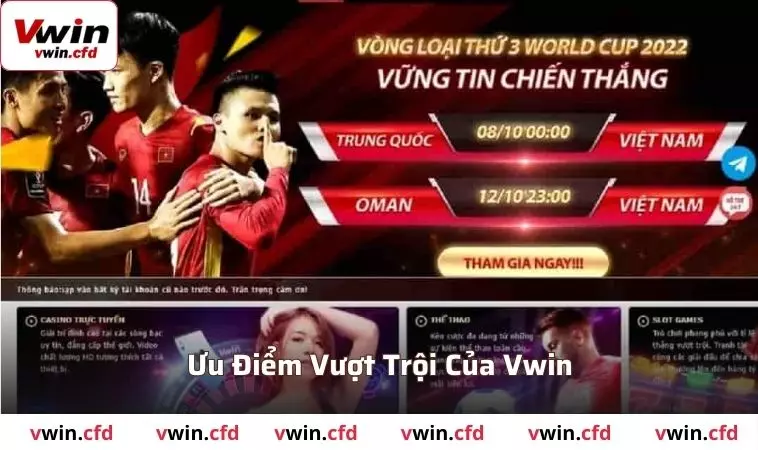 VWIN với những ưu điểm vượt trội