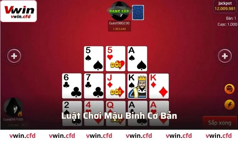 Luật chơi Mậu Binh cơ bản và cách chia bài