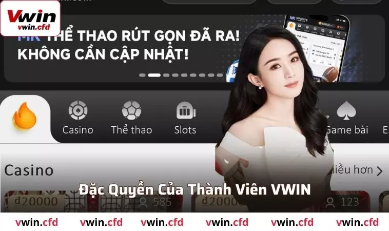 Đặc quyền của thành viên VWIN